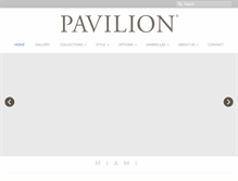 Tablet Screenshot of pavilion-furniture.com